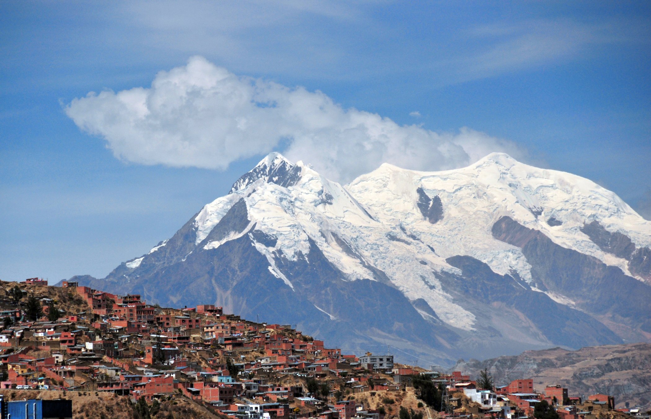 La Paz, Bolivia: Nevado Illimani peak